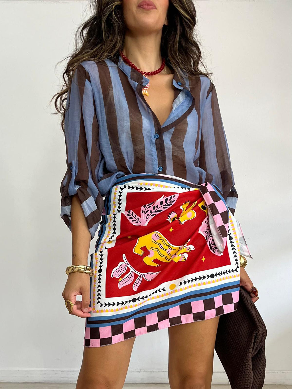 BLUSA RAYAS BICOLOR