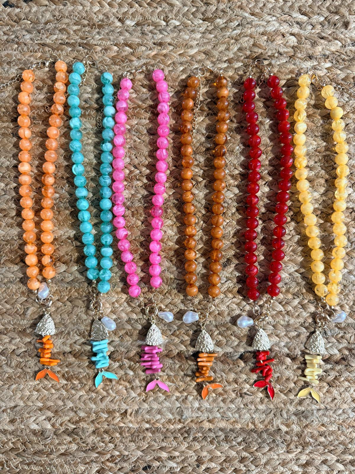COLLAR PEZ GOLDEN & COLORS