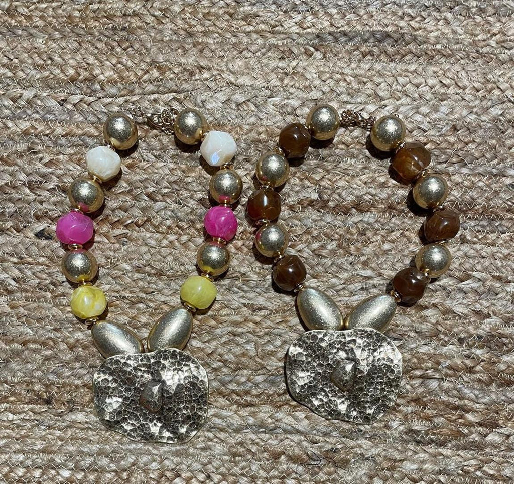 COLLAR  BOLAS GOLDEN & COLORS