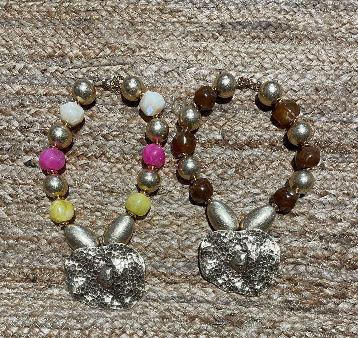 COLLAR  BOLAS GOLDEN & COLORS