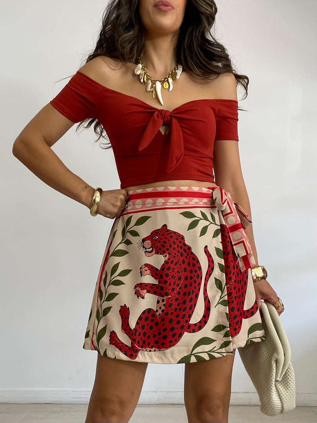 FALDA / PANTALÓN TIGRE ROJO