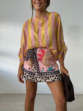 FALDA/PANTALON LAZADA COMBINADA LEOPARDO