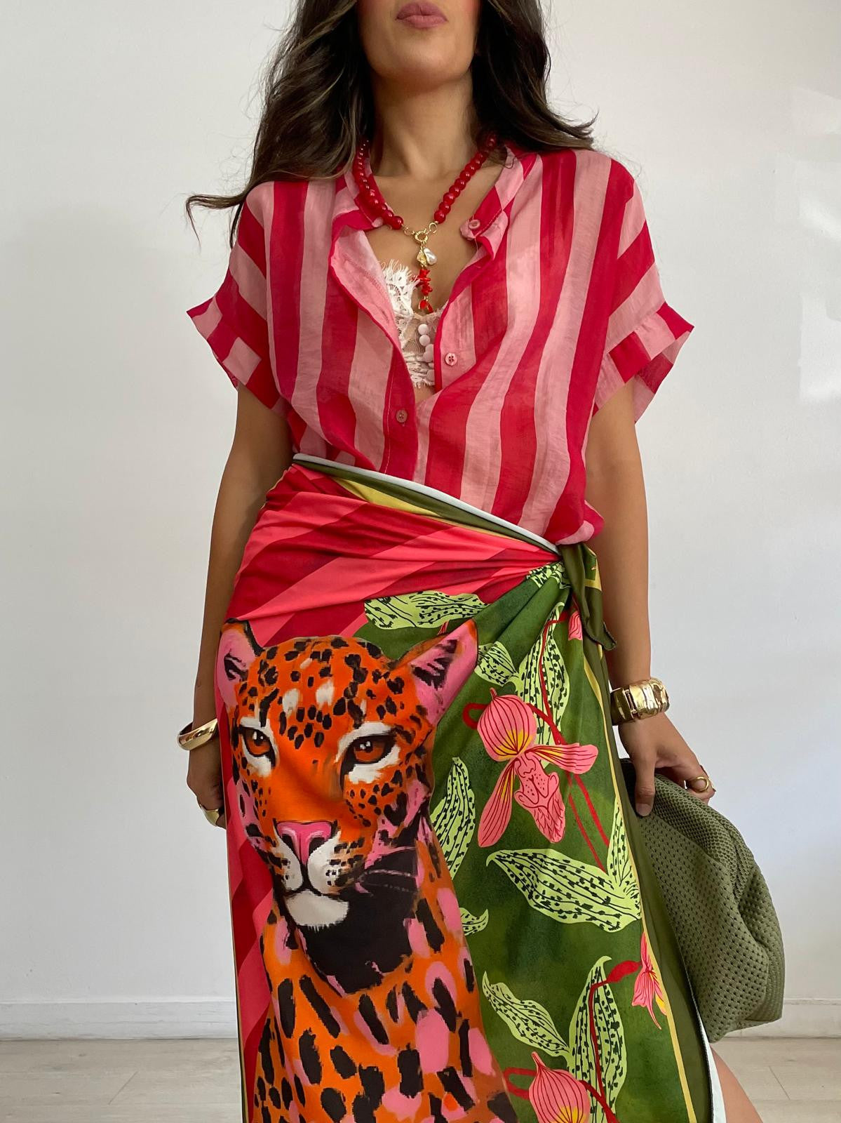 BLUSA MANGA CORTA RAYAS