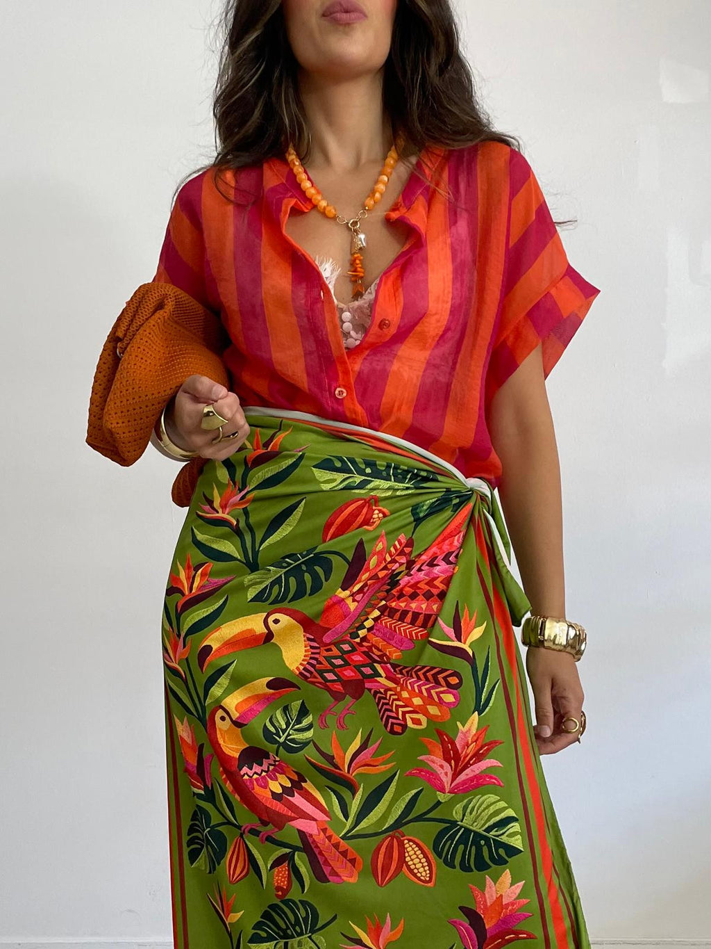 BLUSA MANGA CORTA RAYAS