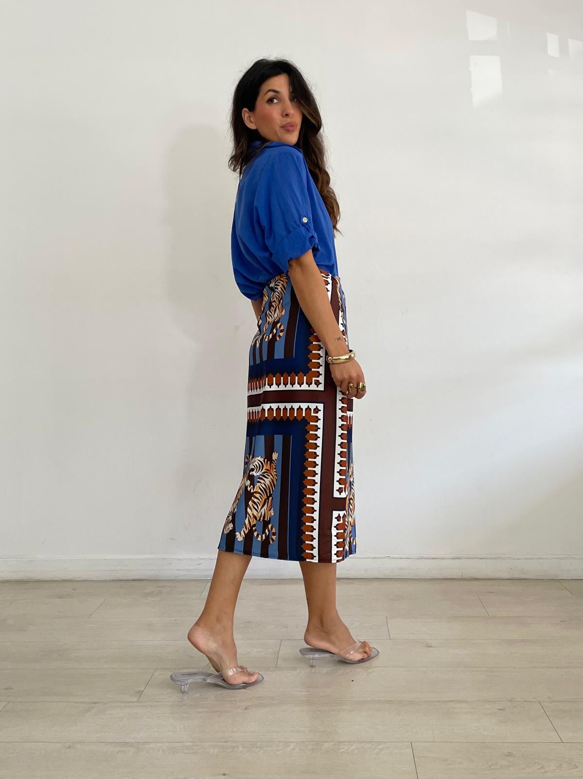 FALDA PAREO TIGER BLUE