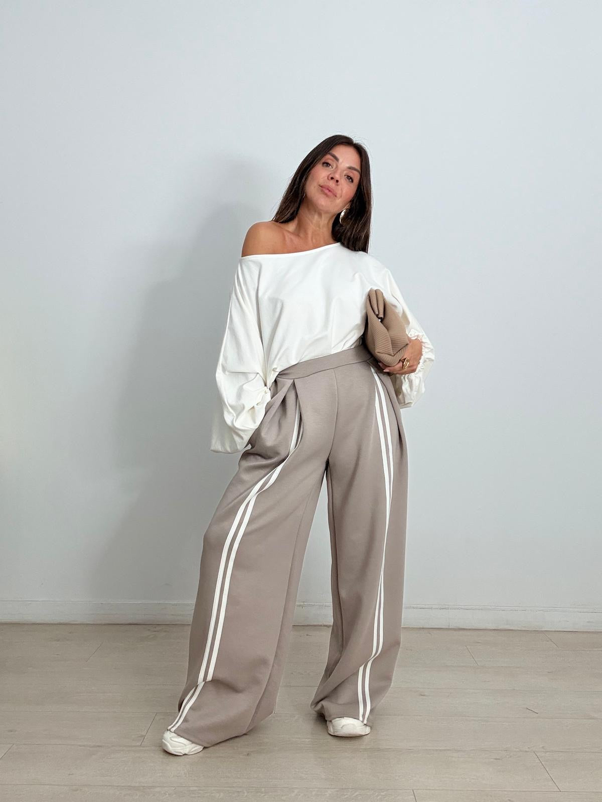 PANTALÓN FLUIDO COMFORT RAYAS
