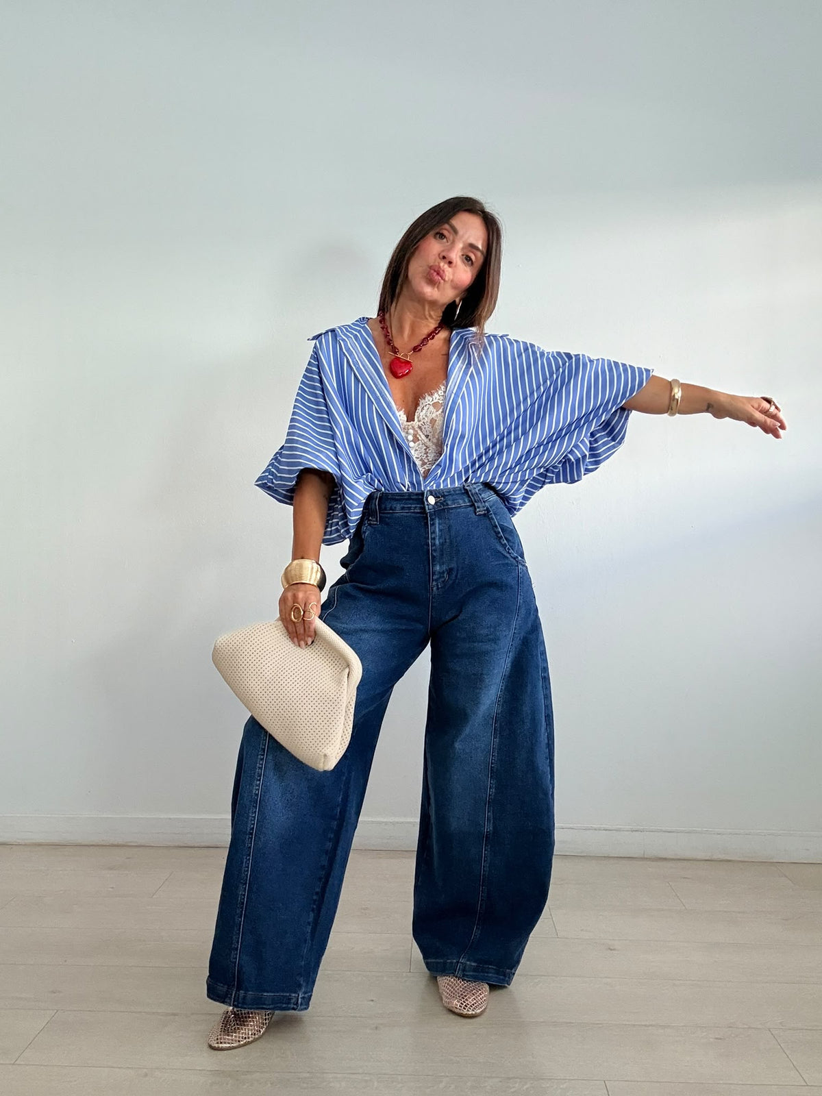 BLUSA RAYAS ELLE