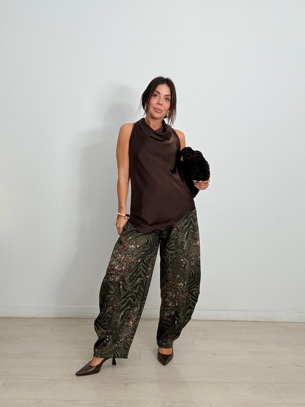 PANTALÓN BALLOON ANIMAL PRINT