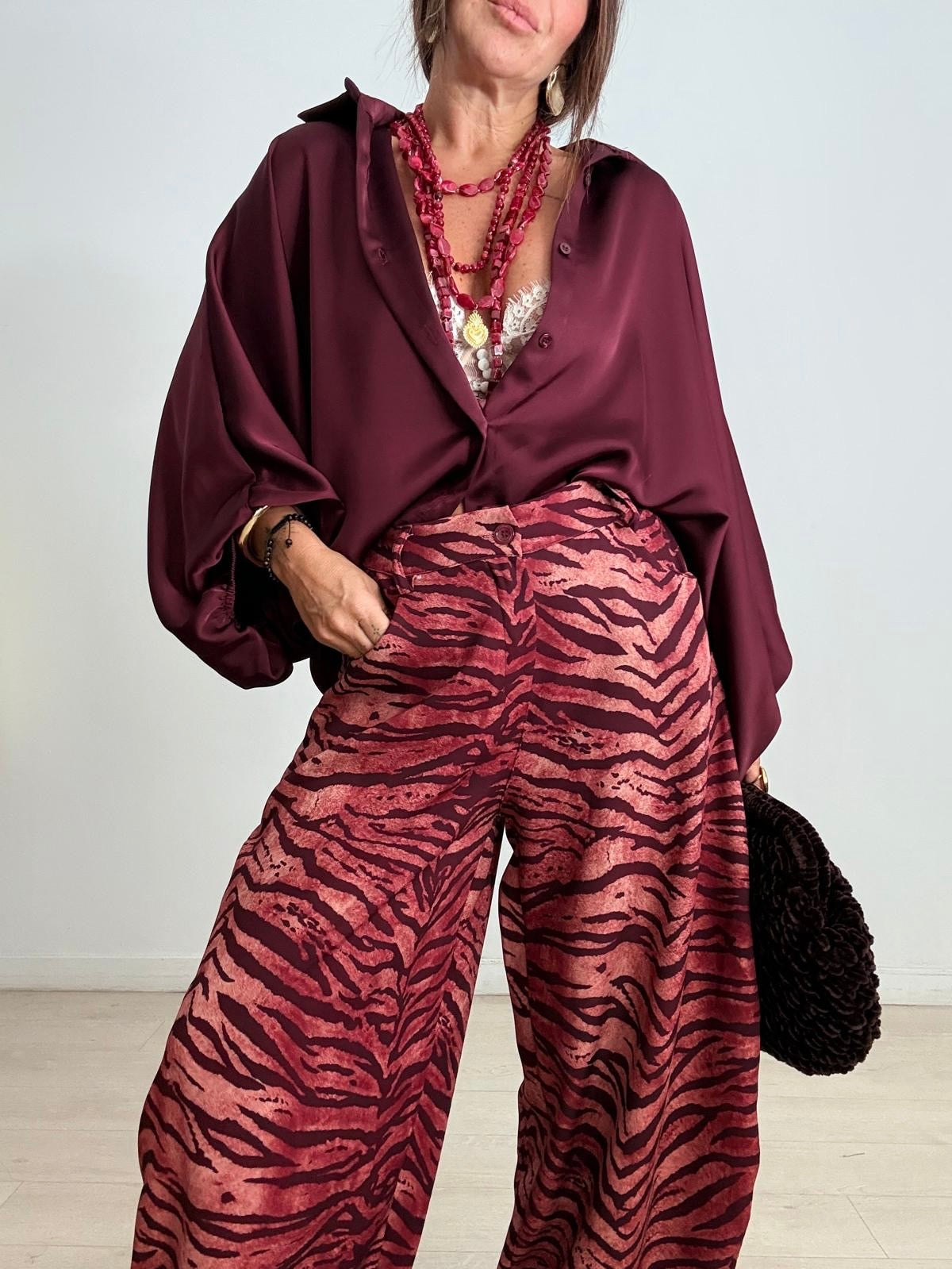 BLUSA OVERSIZE SATÉN