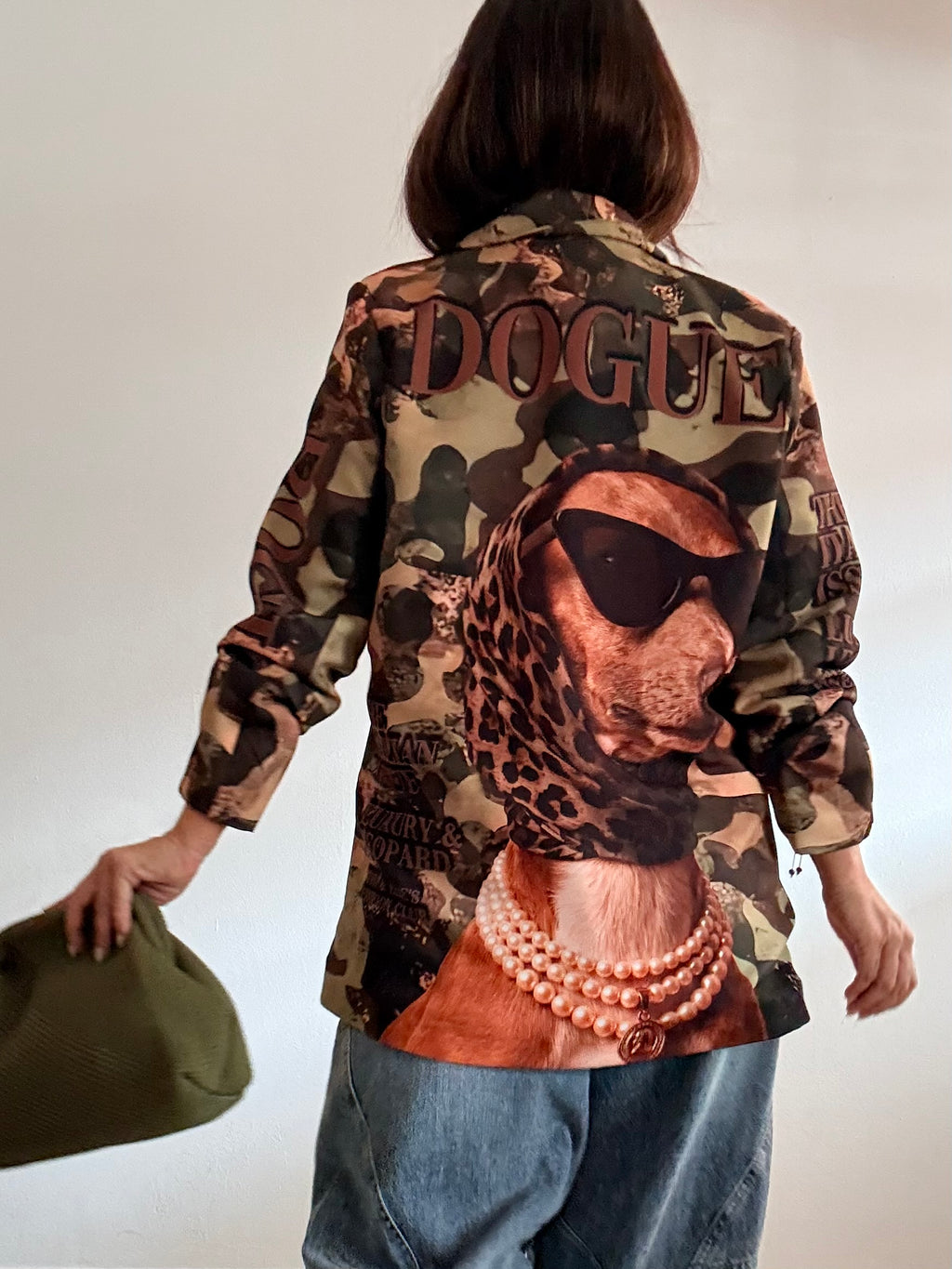Maxi blazer dog camuflaje