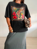 MAXI CAMISETA TIGRE + FLORES