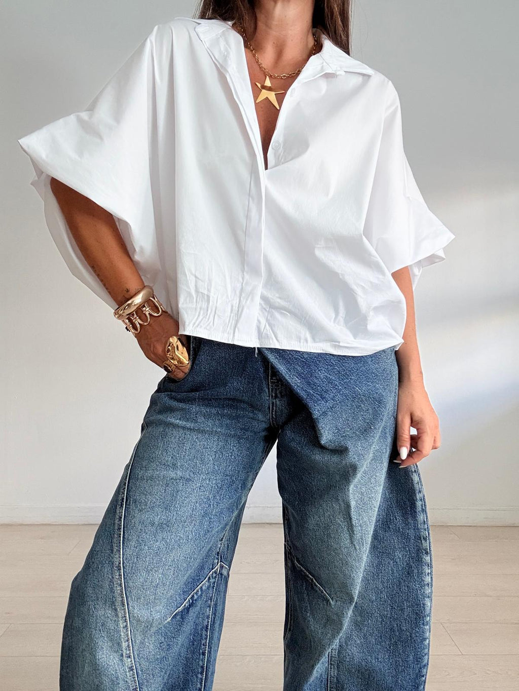 CAMISA CORTA OVERSIZE