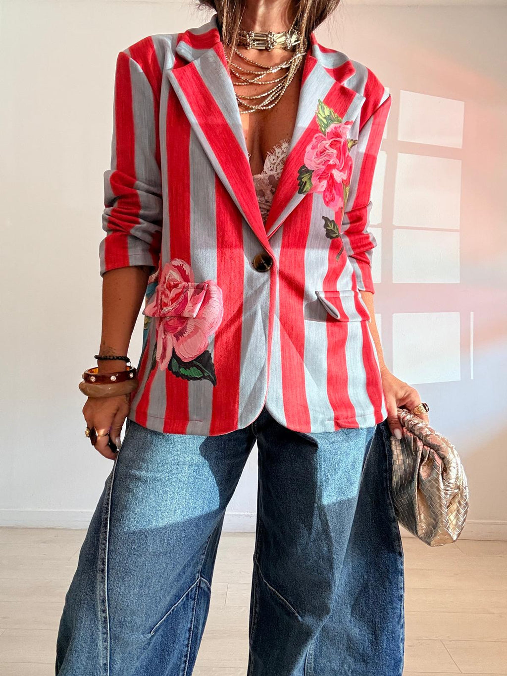 BLAZER ANTELINA RAYAS ROSAS & TIGRE