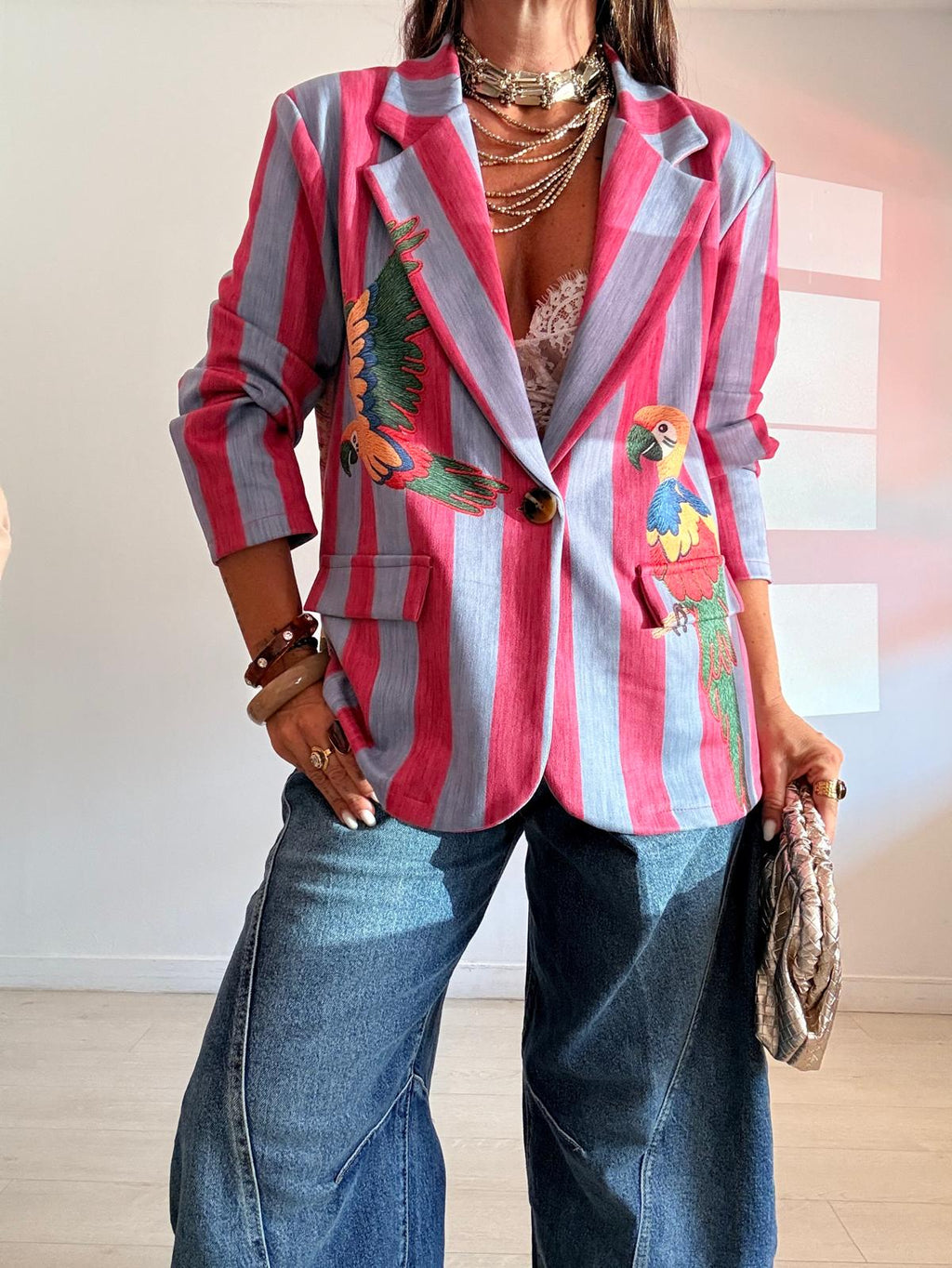 BLAZER ANTELINA RAYAS & LOROS