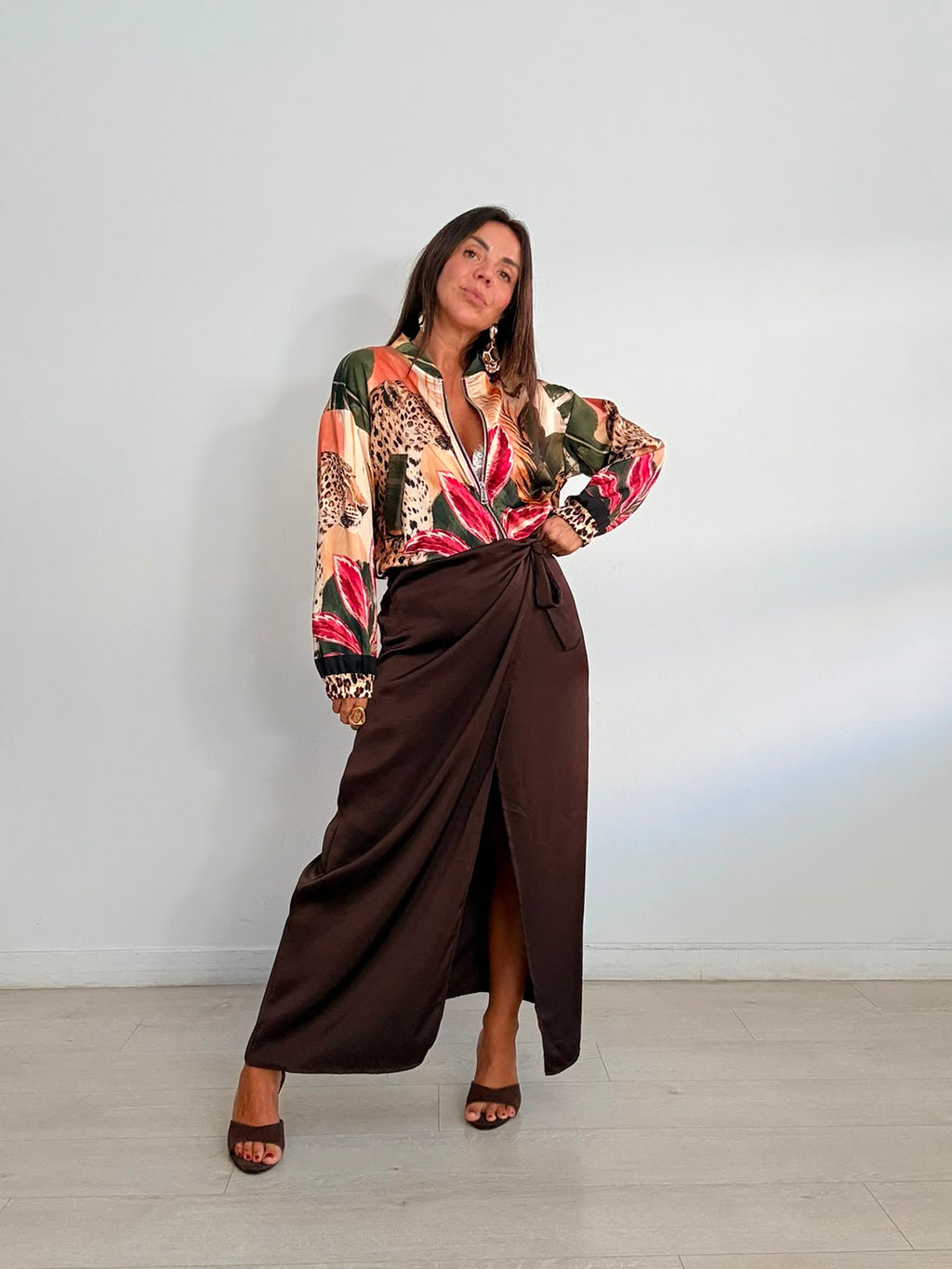 FALDA SATINADA PAREO