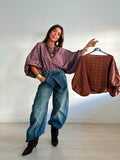 BLUSA CORTA CUADROS