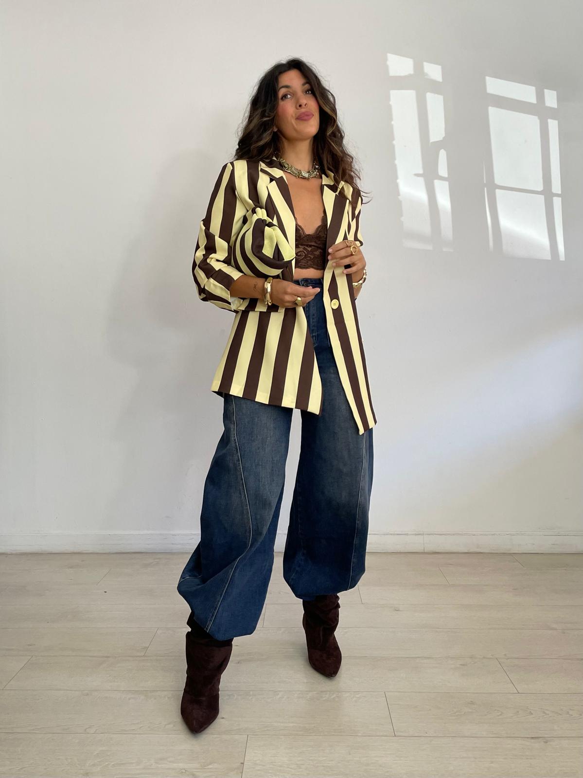 MAXI BLAZER RAYAS  BIANCA