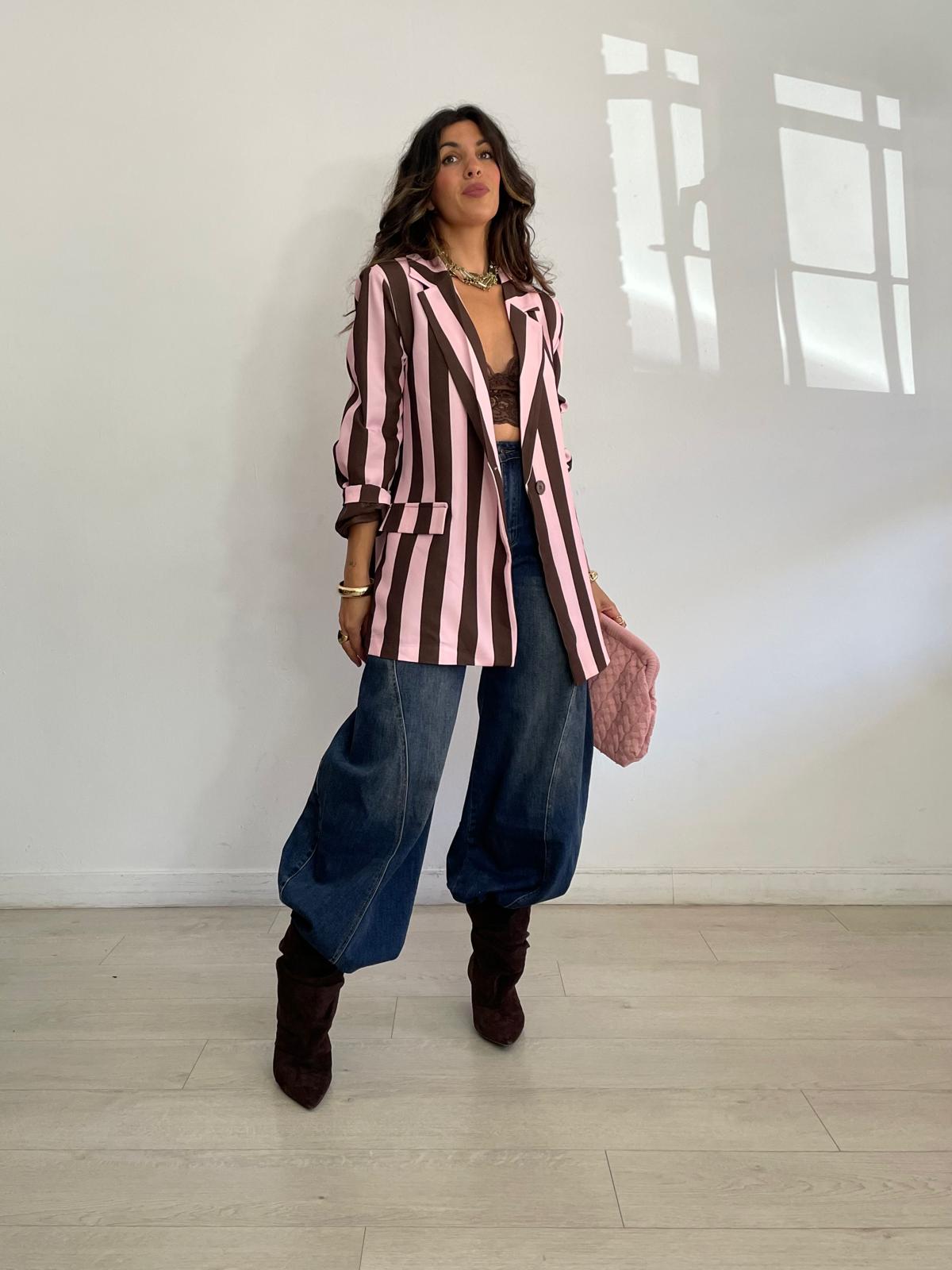 MAXI BLAZER RAYAS  BIANCA