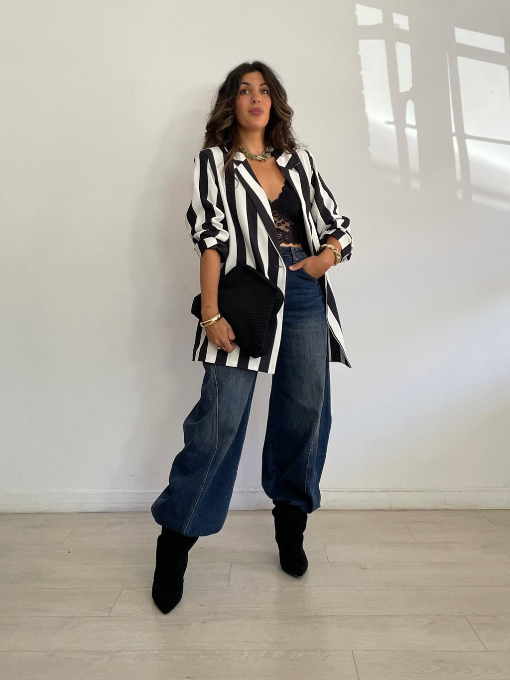 MAXI BLAZER RAYAS  BIANCA