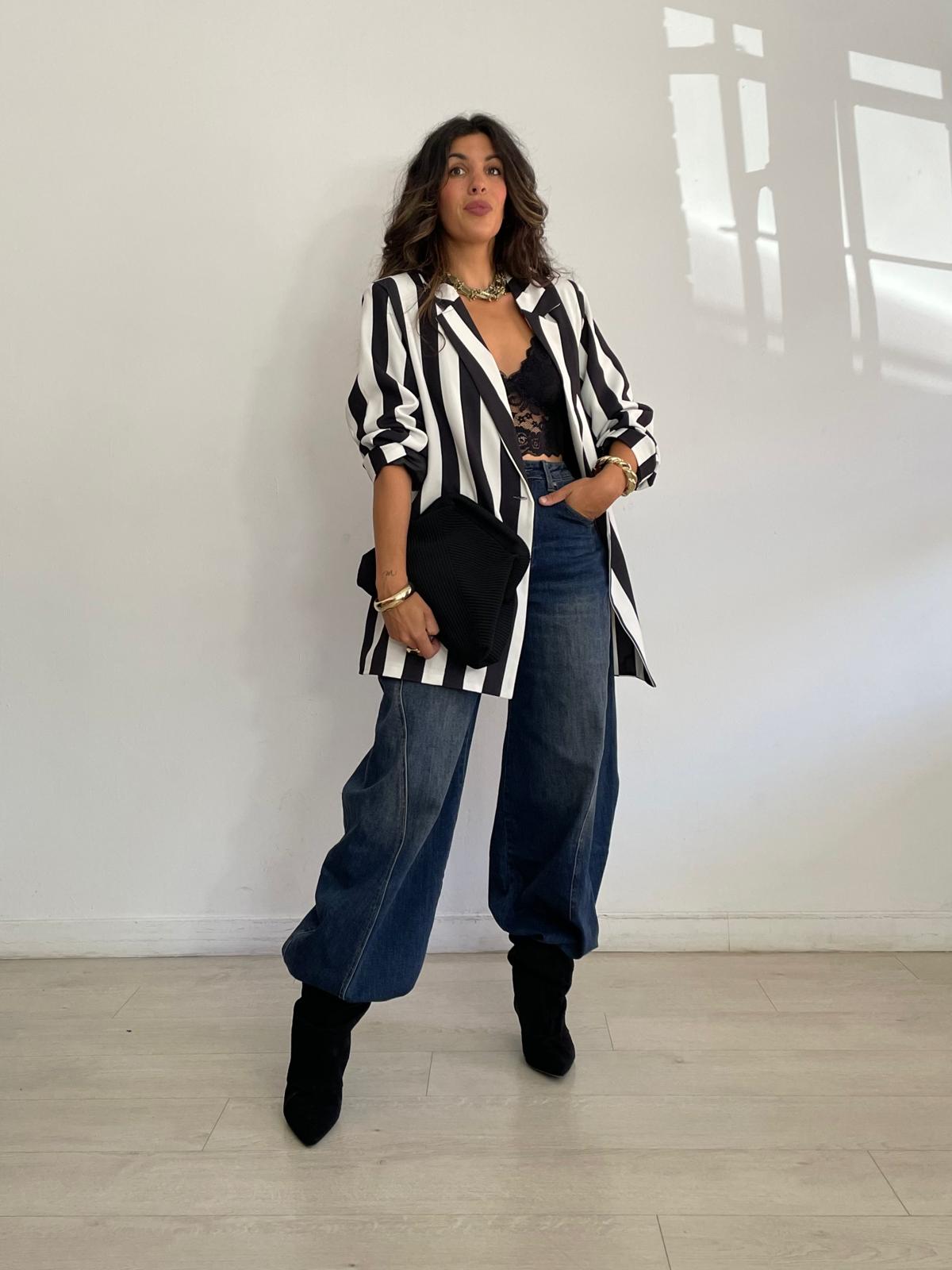 MAXI BLAZER RAYAS  BIANCA
