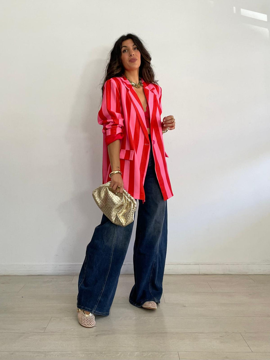 MAXI BLAZER RAYAS  BIANCA