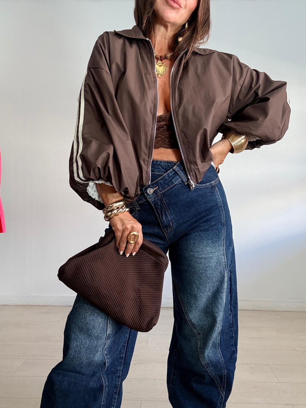 BOMBER REVERSIBLE ENCAJE