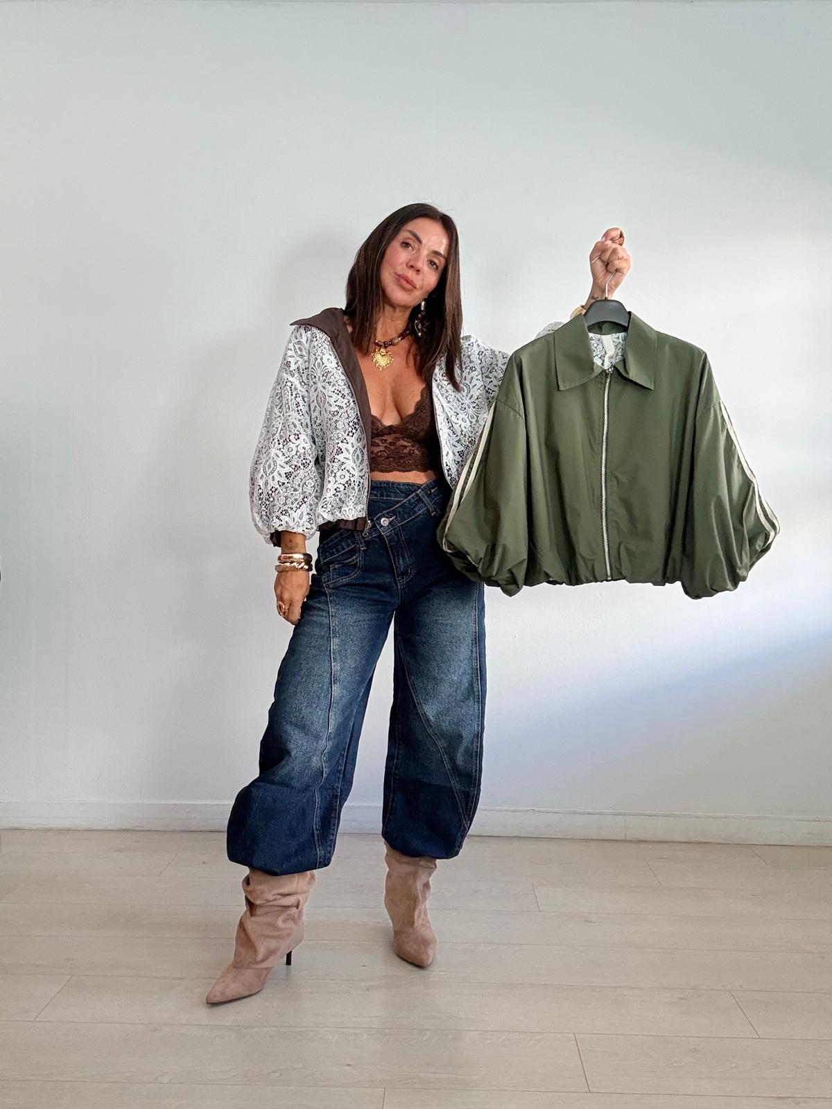 BOMBER REVERSIBLE ENCAJE