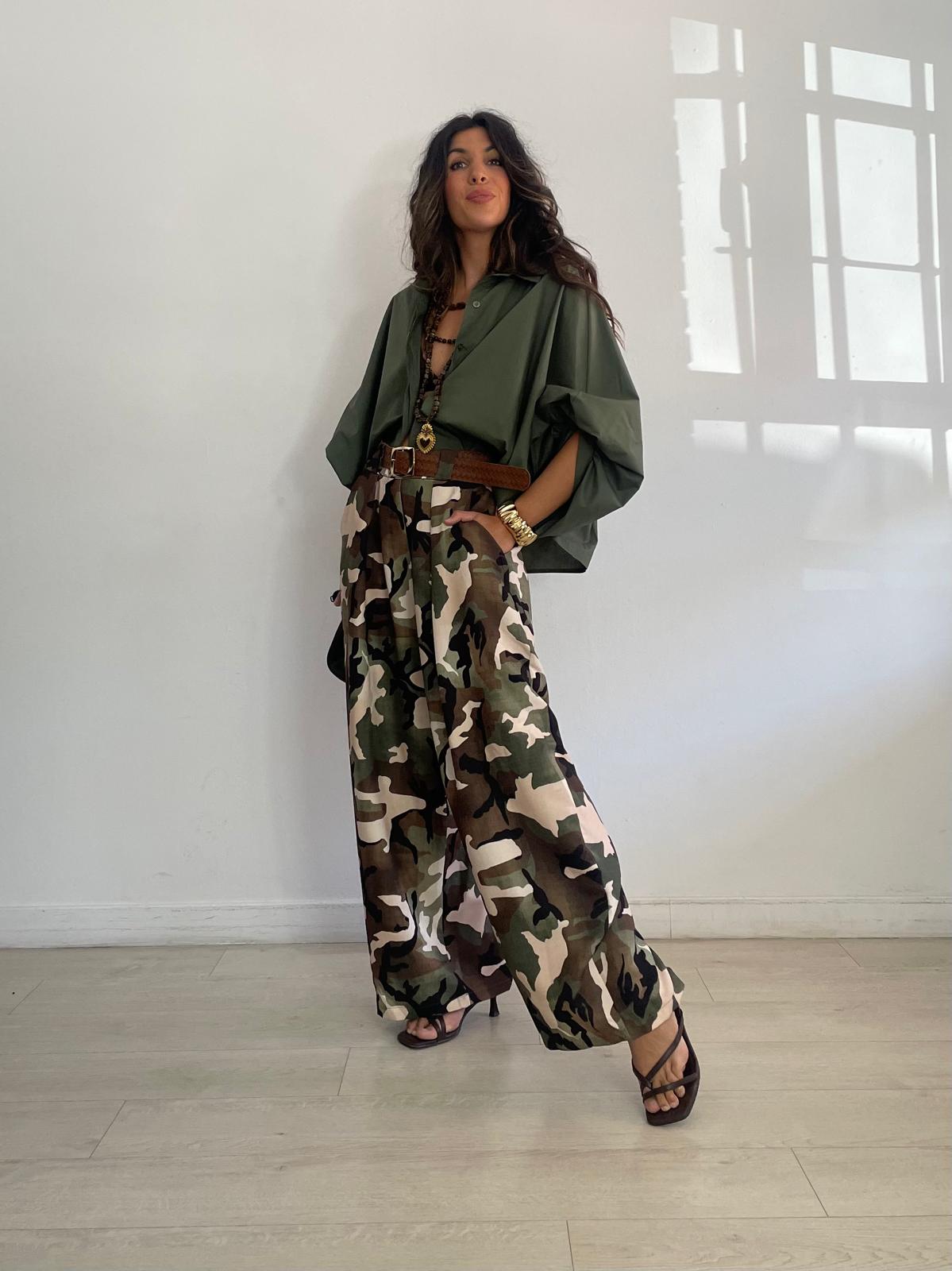 PANTALÓN BALLOON CAMUFLAJE + CINTURÓN