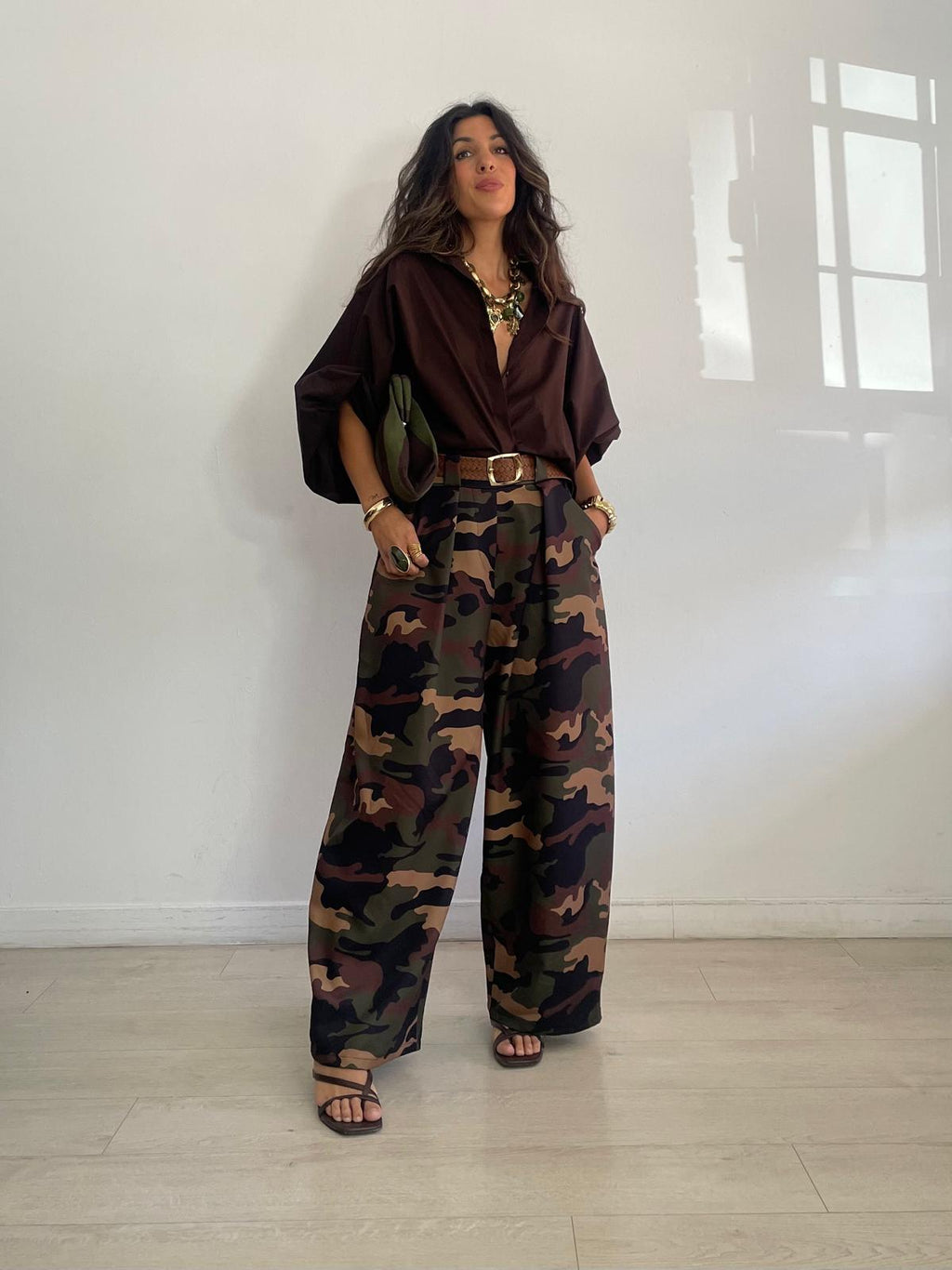 PANTALON BALLOON CAMUFLAJE+CINTURON