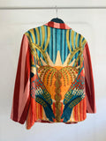 BLAZER ANTELINA RAYAS  LOROS+PALMERA