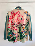 BLAZER ANTELINA RAYAS PANTERA VERDE AGUA