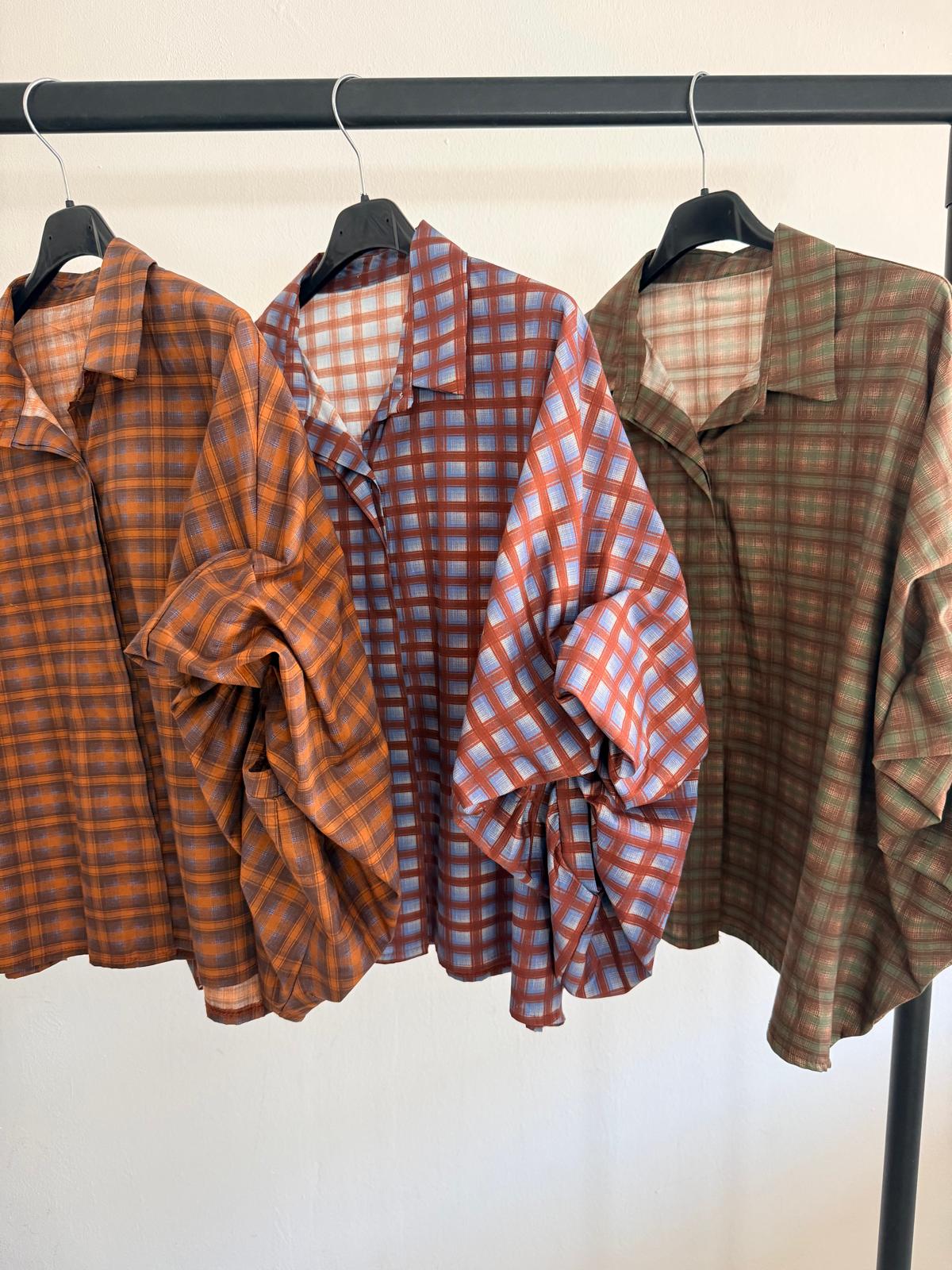 BLUSA OVERSIZE CUADRITOS
