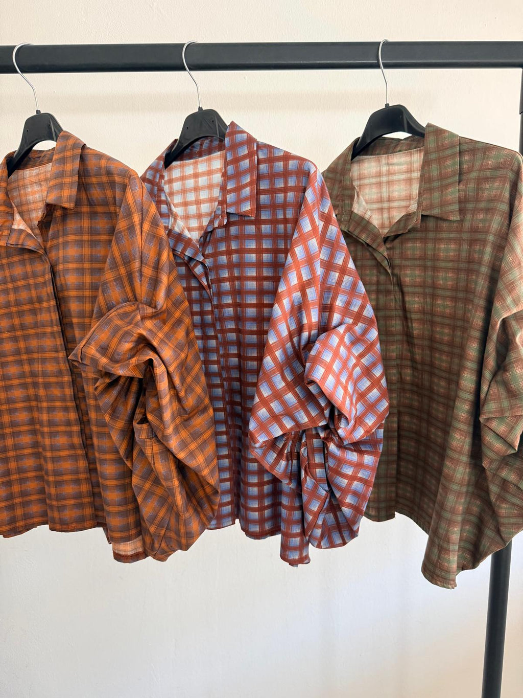 BLUSA OVERSIZE CUADRITOS