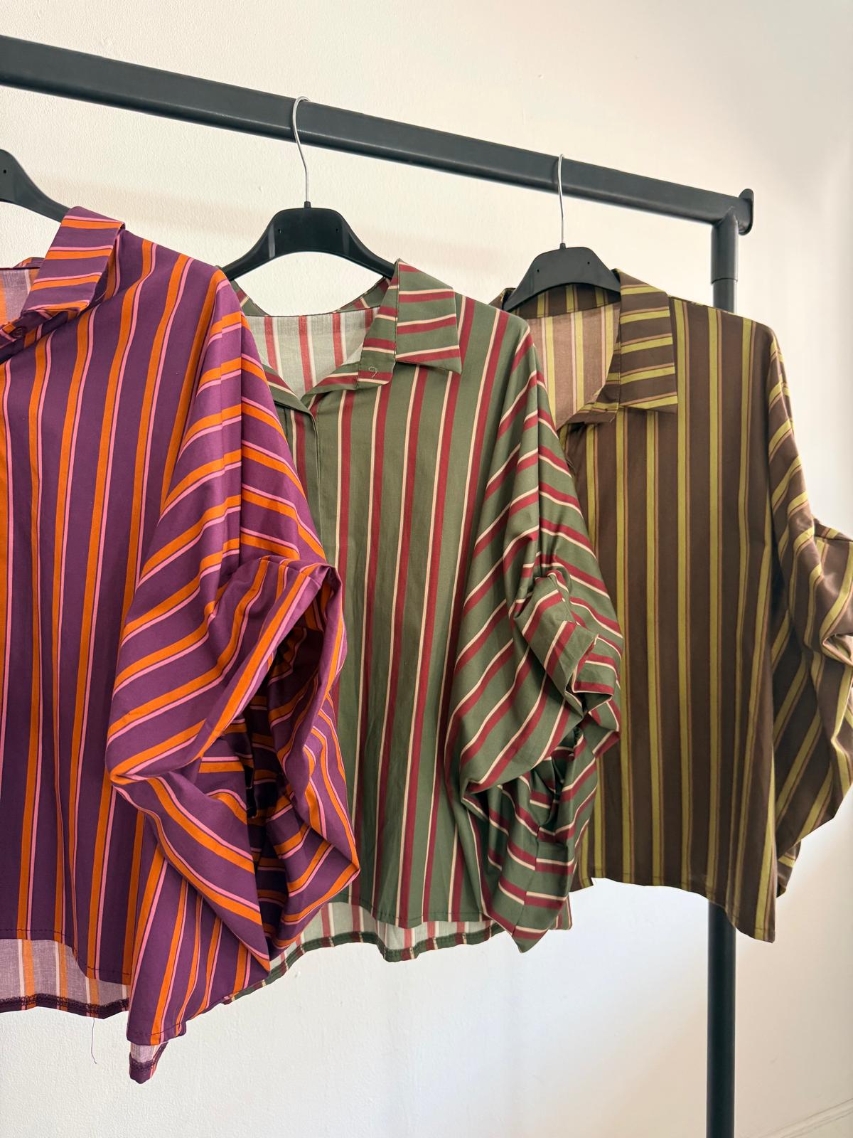 BLUSA OVERSIZE RAYAS LUJAN