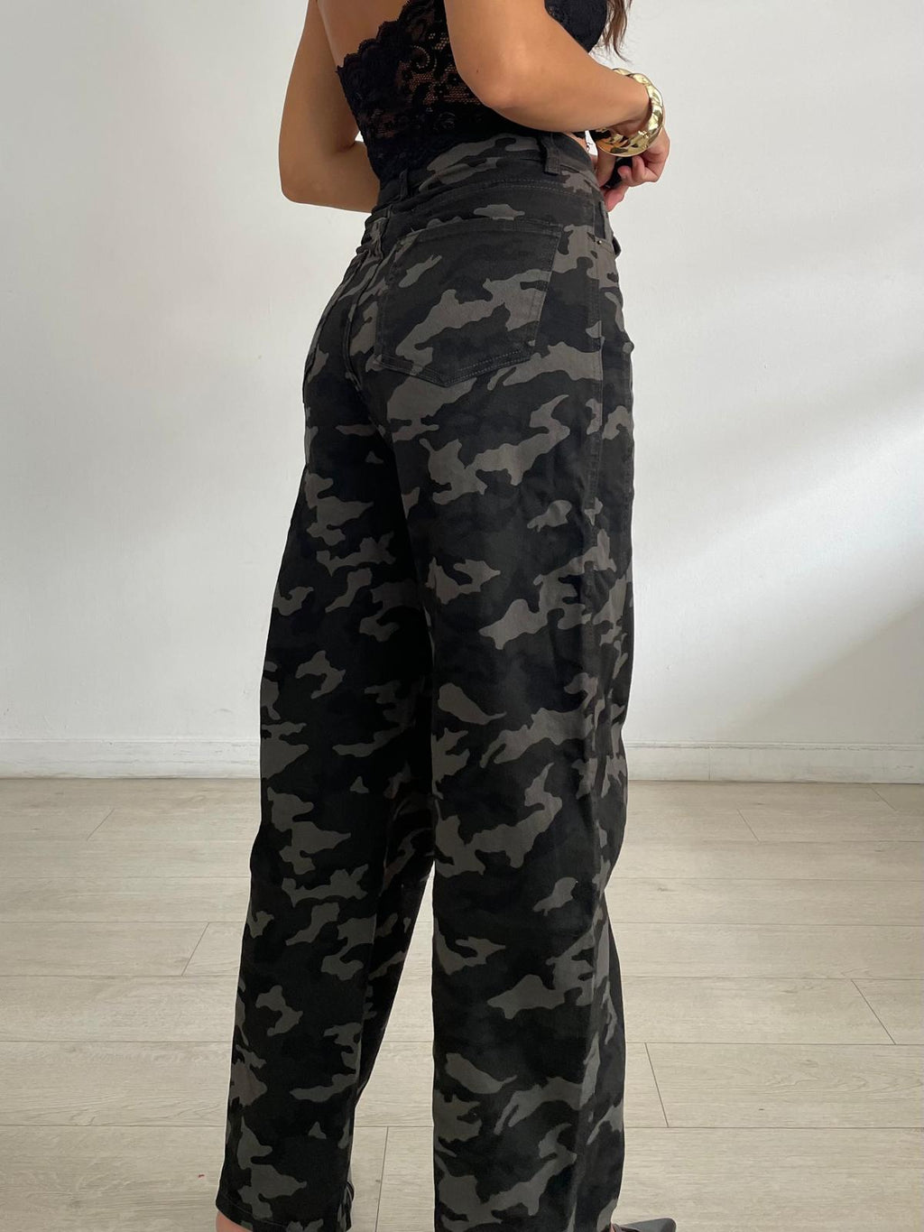 PANTALÓN BALLOON CAMUFLAJE OSCURO