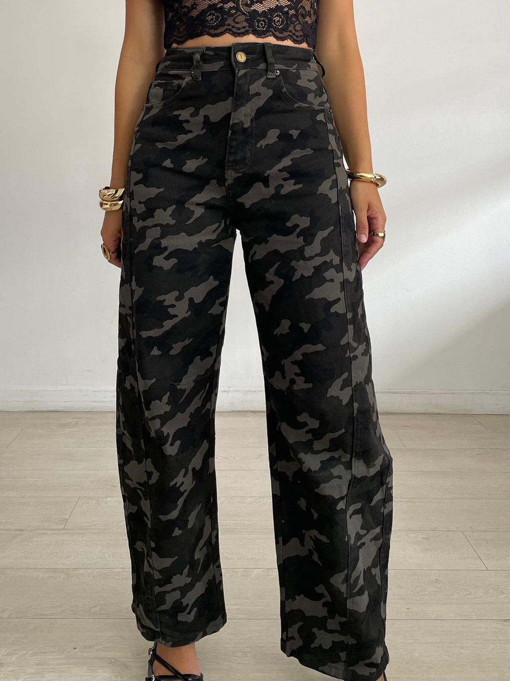 PANTALÓN BALLOON CAMUFLAJE OSCURO