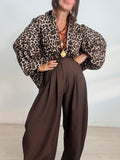 MAXI BLUSA ABOTONADA LEOPARDO
