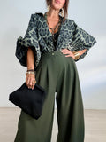 BLUSDA OVERSIZE ABOTONADA JAGUARD