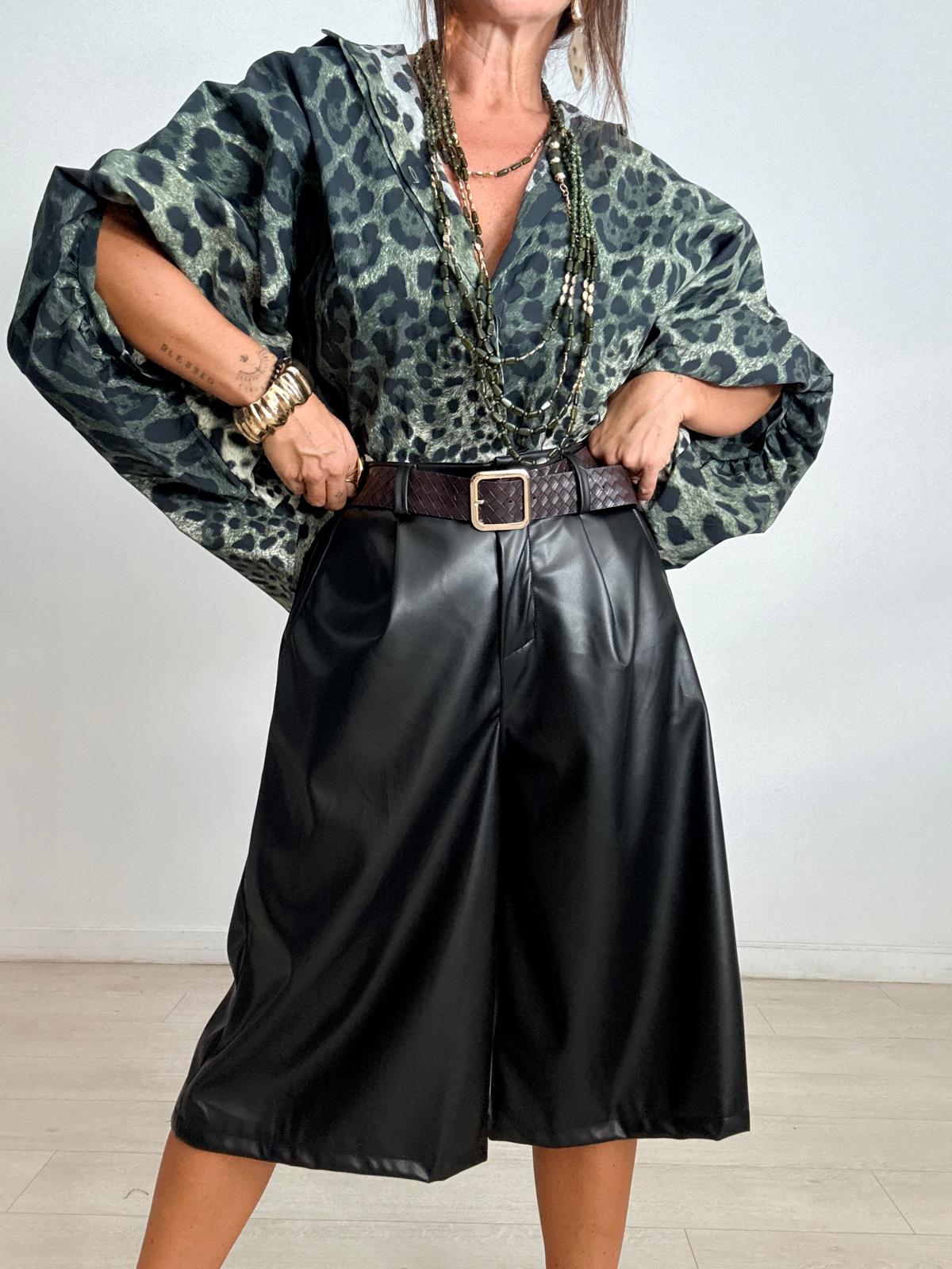 PANTALÓN MIDY POLIPIEL + CINTURÓN