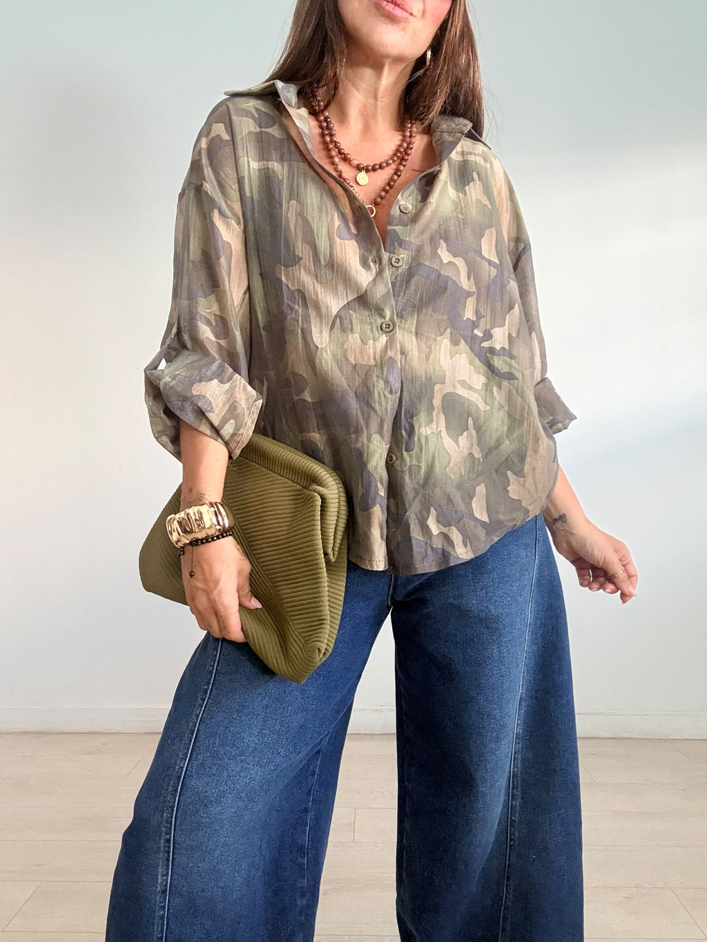 CAMISA ABOTONADA CAMUFLAJE
