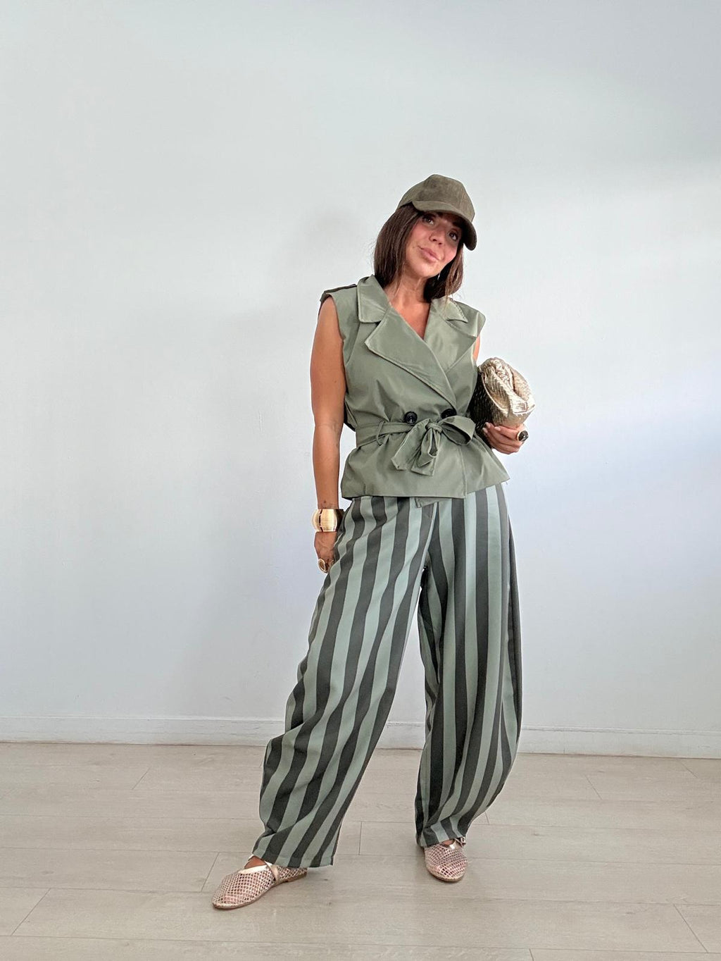 PANTALÓN BALLOON RAYITAS