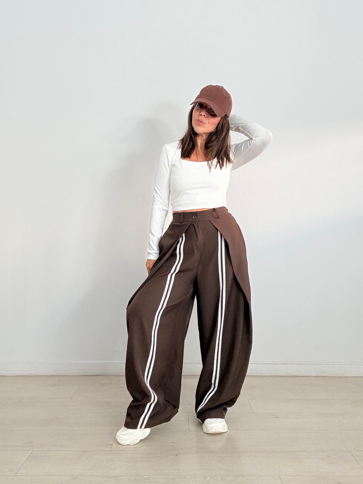 PANTALÓN  BALLOON  DOBLE RAYA