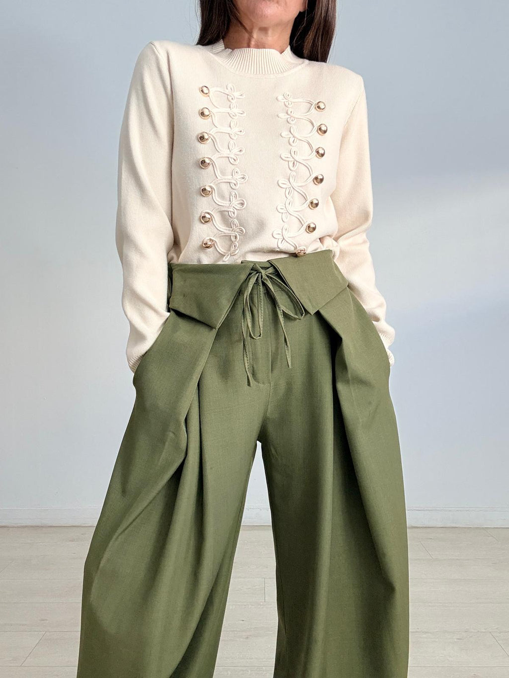PANTALÓN BASIC CINTURA PICOS