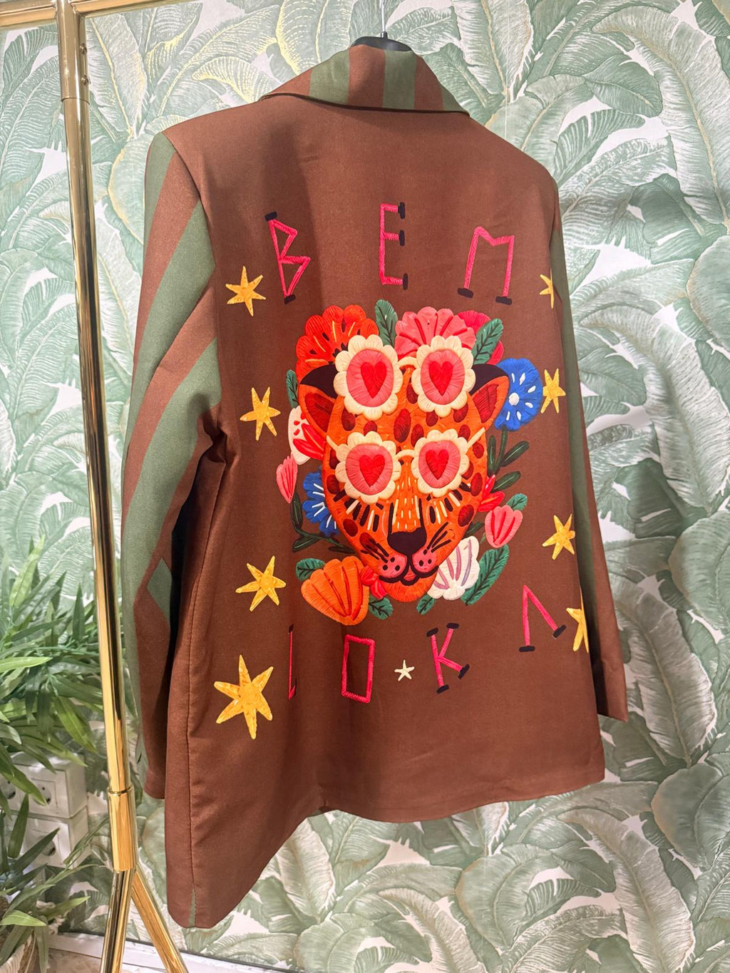 BLAZER RAYAS VERDE / MARRÓN BEM  LOKA