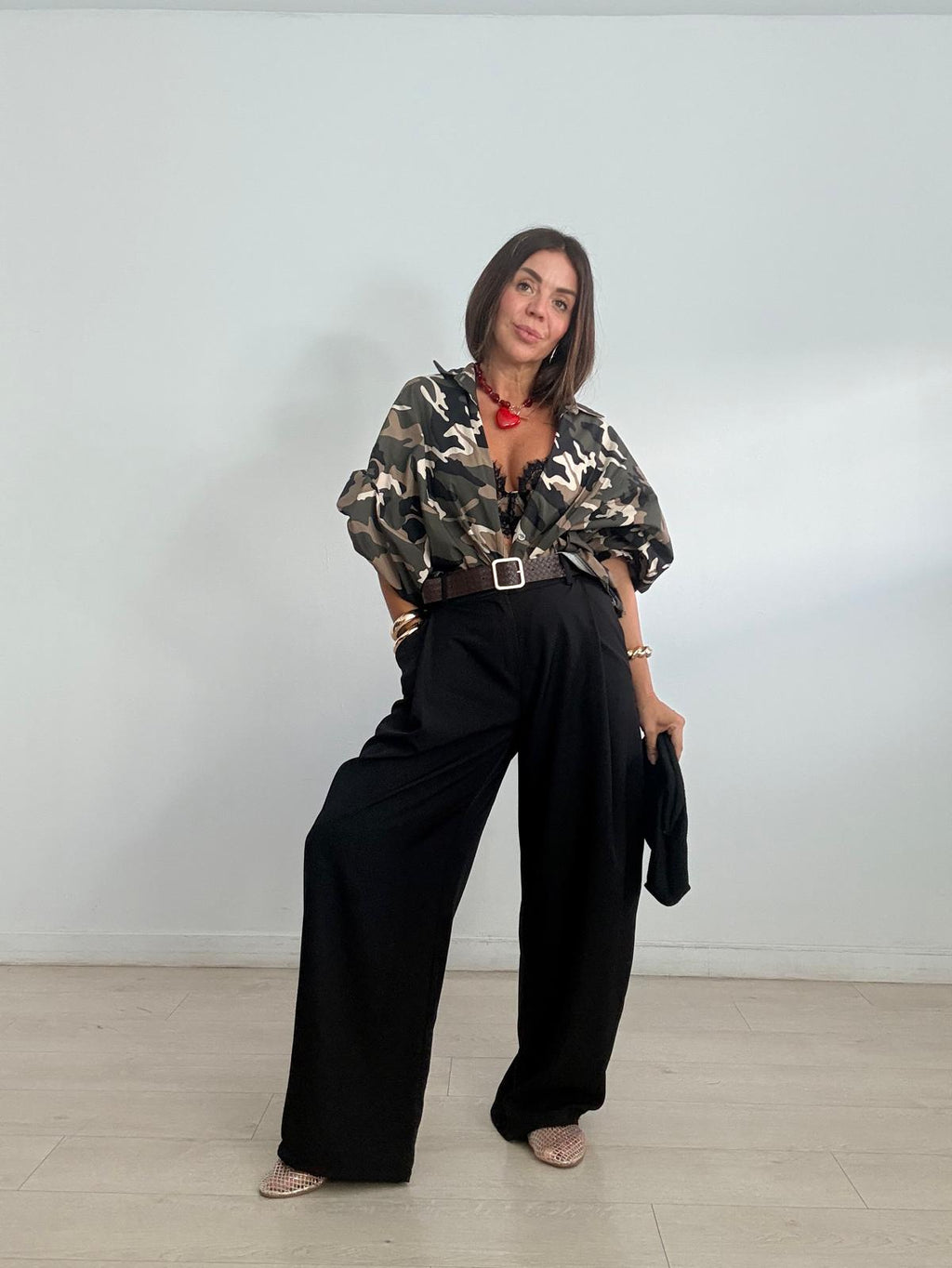 PANTALÓN + CINTURÓN VIOLET