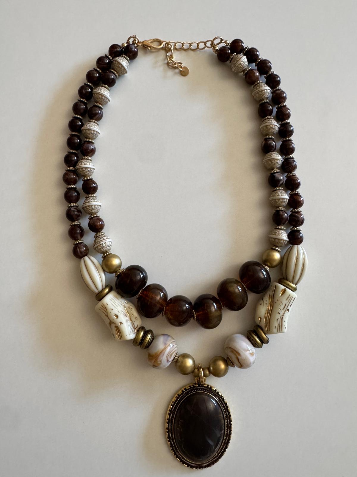COLLAR CUENTAS VINTAGE