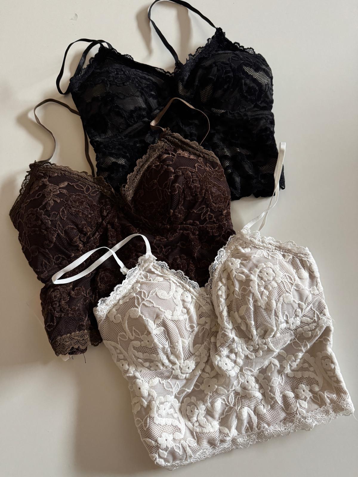 TOP BRALETTE AJUSTABLE TERCIOPELO