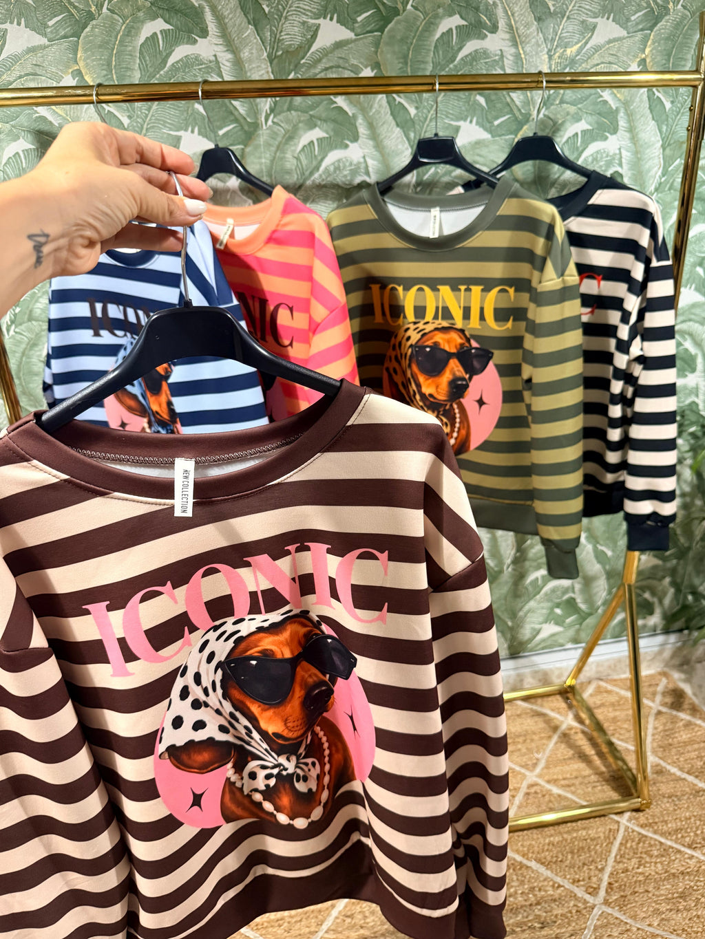 SUDADERA RAYAS ICONIC