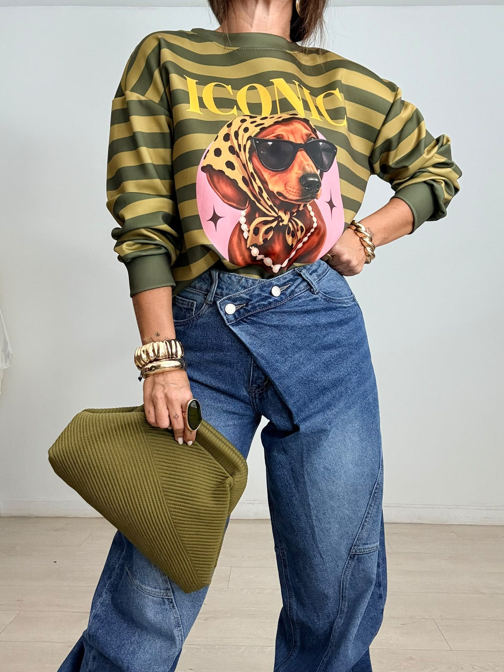 PANTALÓN BALLOON DENIM ASIMÉTRICO
