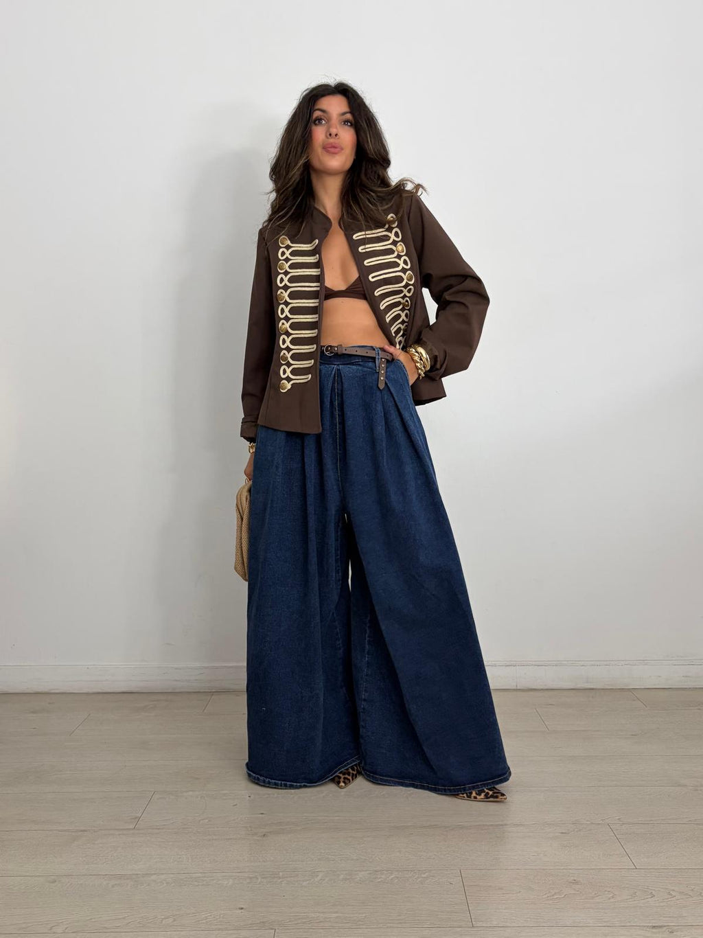 PANTALÓN PALAZZO DENIM MAXI